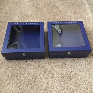Ralph Lauren Light Blue Empty Gift Boxes LOT of 2